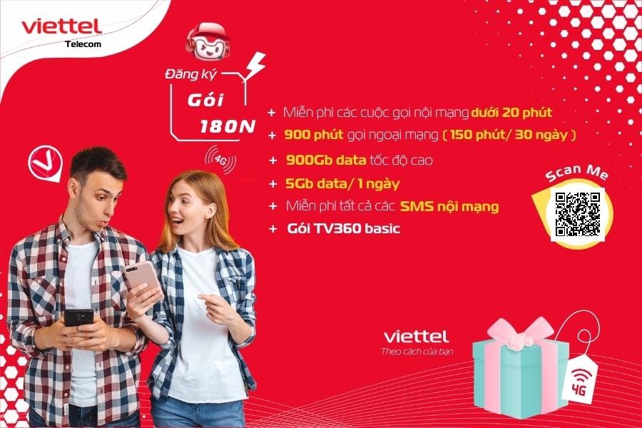 Gói 180N của Viettel