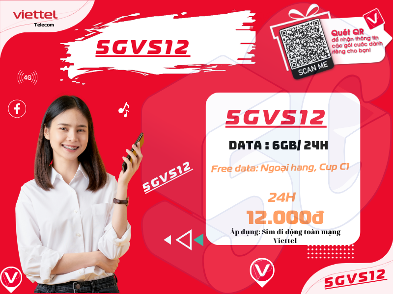 Gói 5GVS12 Viettel