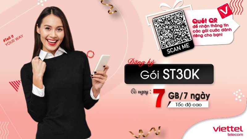 Gói cước st30k của viettel