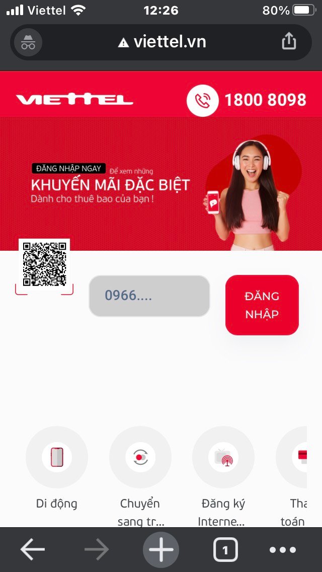 Kiểm tra sim có đăng ký được V120N Viettel