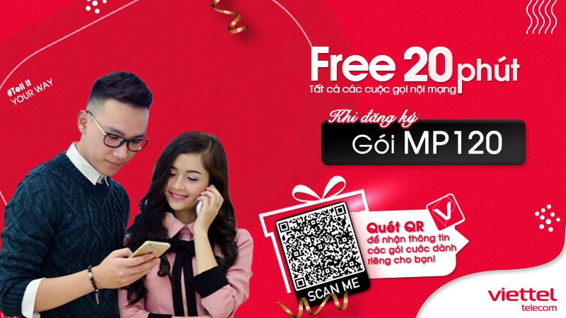Gói cước MP120 của Viettel